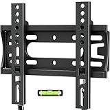IWORBOARD 32 40 42 inch Fixed TV Monitor Wall Mount for LED LCD TVs & Monitor, Low Profile Small RV TV Mount, Easy Slim Flat Wall Bracket, Max VESA 200x200mm, 66lbs, Single Stud, Fit 19 24 42 inch