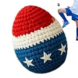 Knitted Hacky Ball - 2.3 Inch 45g Size, 250th Patriotic American Flag Design...