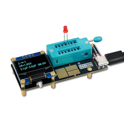 Treedix GM328   Medidor de transistores LCR/ESR de pantalla a color, probador de componentes para MOSFET/PNP/NPN, condensador, diodo, resistencia, SMD, triodo y diodo Zener