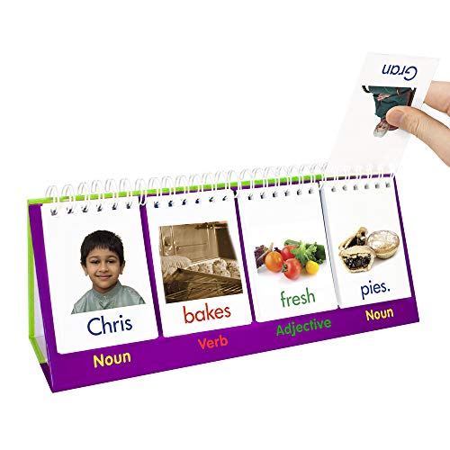 Junior Learning: Sentence Flips, Double-Sided Flip Stand, Enables Students To Build New Sentences,For Ages 4 And Up,0.5 H X 9.25 L X 5.5 W #TOP3
