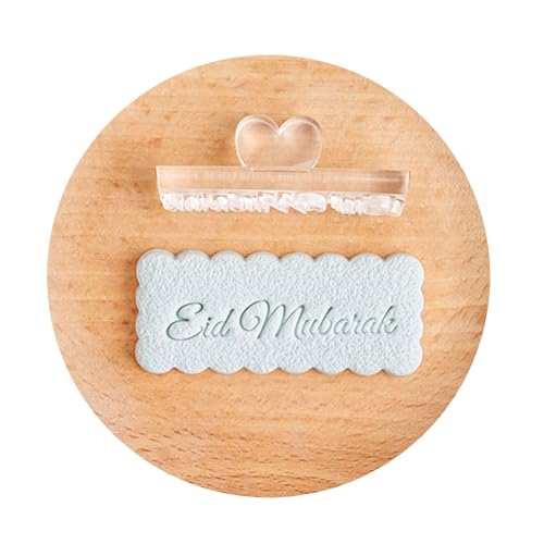 Ldabrye Eid Festival Biscuit Mold Ramadans Cookie Stamp Acrylic Baking Cake Tool Kitchen Accessories