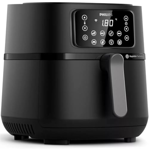 Friteuse sans huile - PHILIPS - Airfryer Connecté XXL HD9285/96 Série 5000 - 7,2L - 6 personnes - 16 préréglages - Noir