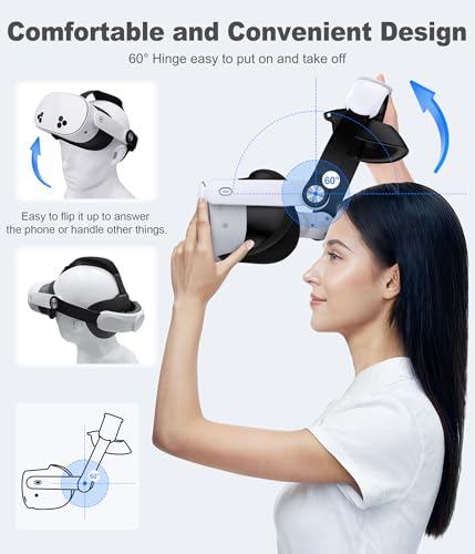 Image of KawayeReal Head Strap for Quest 3S /Quest 3 /Quest 2 - Adjustable VR Strap with Soft Cushion Pad, Lightweight & Comfortable VR Accessories, Enhanced Support for Long Sessions, Elite Strap Replacement
