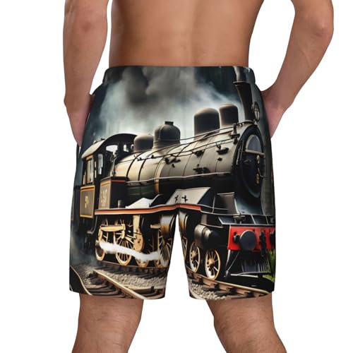 Short de bain locomotive homme séchage rapide pour surf d'été