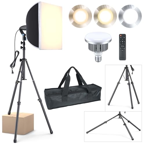 LINCO Lincostore Softbox Photography Lighting Kit 16'' x 16'' Professional
