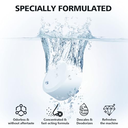 Coffee Machine Cleaner Descaler Tablets 34 Pack, Coffee Maker Cleaner for Keurig, Ninja, Breville, Delonghi, Nespresso, Miele,Espresso Machine Cleaning Tabs,Descaling Solution for Coffee Pot Maker