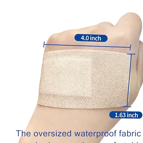 CareUs Silicone Adhesive Bandages Large Sizes for Sensitive Fragile Skin Flexible Fabric Latex Free Hypoallergenic Breathable XL Bandages for Adhesive Allergy Wounds, 32-Count Pack (8ct x 4) - Thumbnail 6
