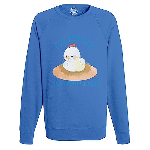 Sweat Shirt Homme Poule aux Oeufs d'or graphique original col rond de qualité