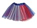 Rush Dance Colorful Ballerina Girls Dress-Up Princess Costume Recital Tutu (Kids 3-8 Years, Red/Blue/White (Patriotic))