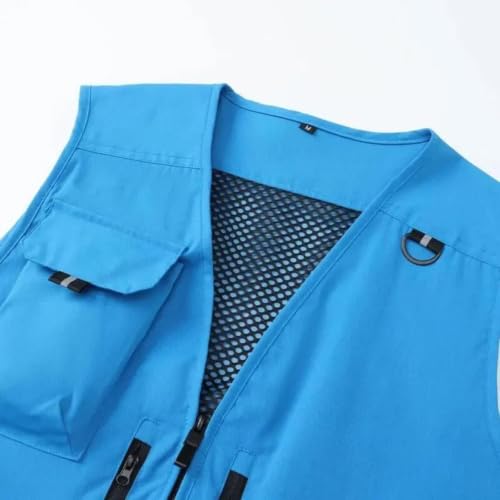 Gilet de pêche personnalisé multi-poches respirant sans manches pour le travail