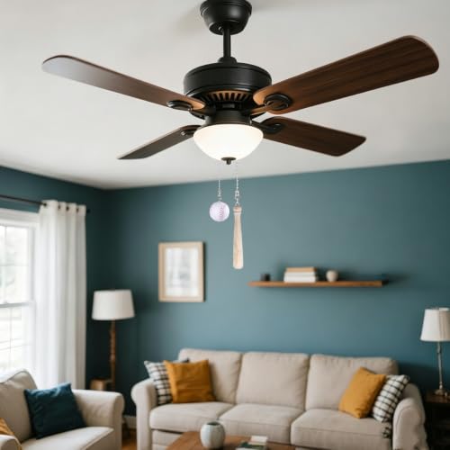 Image of Baseball Ceiling Fan Pull Chain Decorative Extension Light Pull Chain Set,Sport Theme Fan String Charm Decorative Extension,Fan Light Chains Ornaments,Baseball Pendant for Ceiling Fans Lights Lamp
