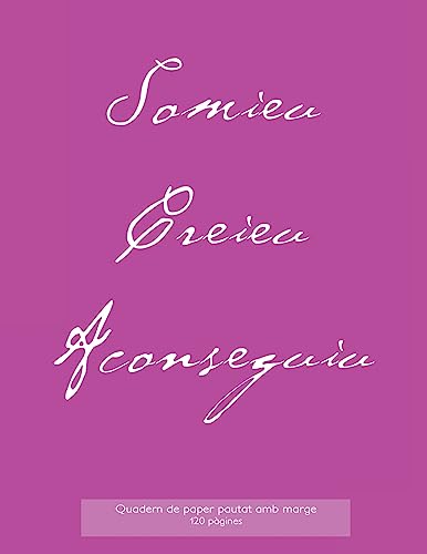 Quadern de paper pautat amb marge, 120 pàgines: Quadern de coberta rosa, quadern de paper pautat amb marge, perfectament enquadernat, idoni per ... o, fins i tot, com a diari. (Catalan Edition)