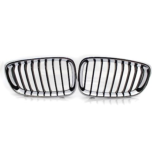 Calandre Avant BMW Série 3 F34 GT Grille de Pare-chocs Grilles d'Aération du Flux d'Air Argent