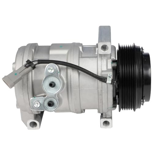 Image of ECCPP AC Compressor for Chevrolet Express 2500 V8 6.6L 2010-2016, 2021-2024 | for GMC Savana 2500 3500 4500 V8 6.6L 197353 Fast Cooling AC Compressor with Clutch Low Vibration Fuel Efficient