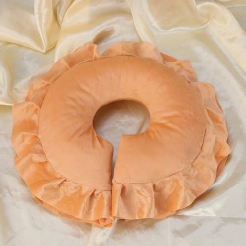 Almohada facial de algodón dorado con diseño ergonómico de masaje 5