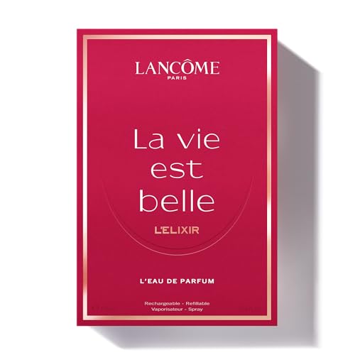 Lancôme - La Vie Est Belle L'Elixir - Eau de Parfum - Fragrance Florale, Fruitée et Gourmande, Parfum pour Femme - Flacon Rechargeable - 100 ml - Fabriqué en France