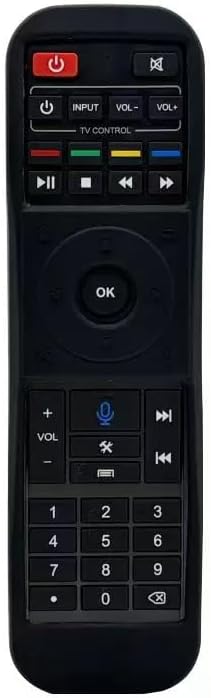 Silicone Remote Cover Case for SuperBOX S5 PRO, S4 PRO, S5 Max 2024, S6 2025, S6-Ultra, S6 Ultra Voice Remote Protector Black