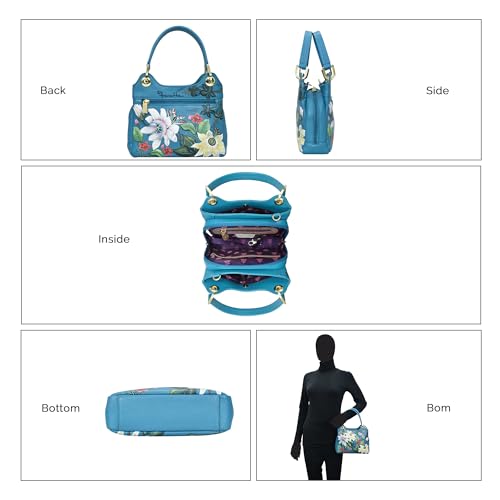Image of Anuschka Satchel with Crossbody Strap-708