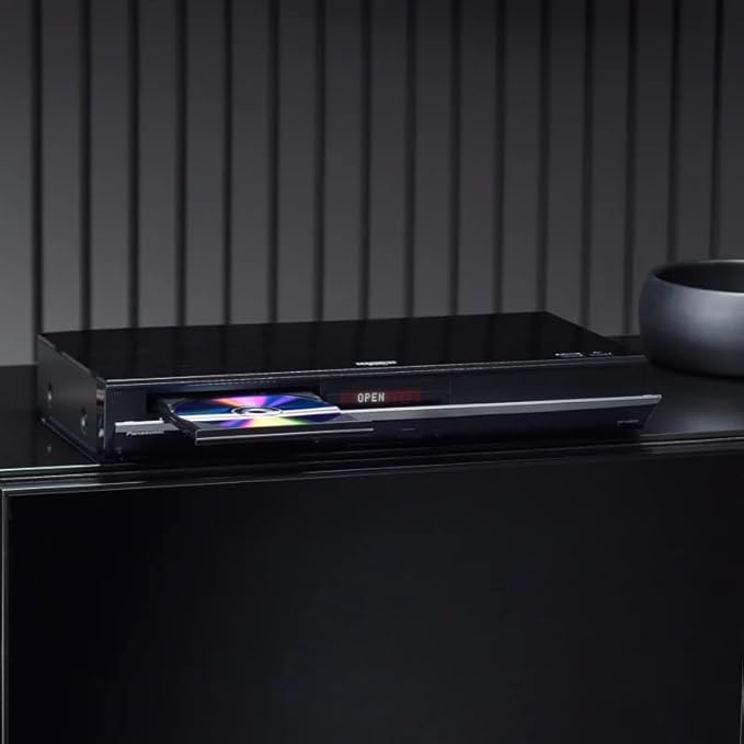 Panasonic 4K Ultra HD Blu-ray Player with HDR10+ and Dolby Vision Playback, Hi-Res Sound, 4K VOD Streaming - Black (DP-UB820)