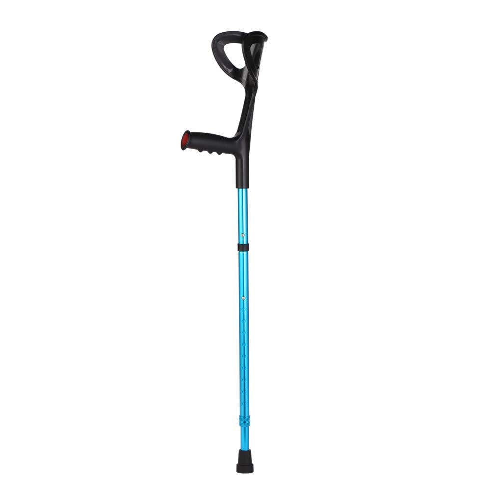 Bastón de Aluminio, Muletas Plegable portátil Apoyo para Antebrazos, Regulable en Altura