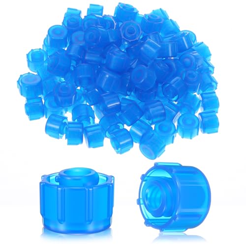 100 Pcs Syringe Caps, Easy Grip Syringe Tip Caps for Lock & Slip Syringes, No Needle luer Lock Cap for Feeding Tubes Lab Supplies