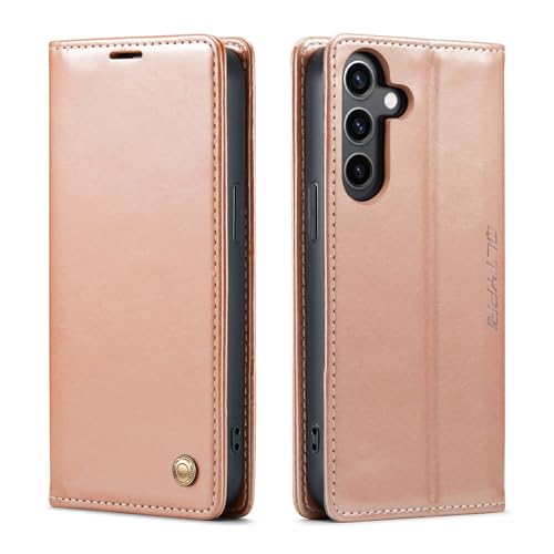 Étui en cuir PU vintage pour Samsung Galaxy S25 coque robuste de haute qualité