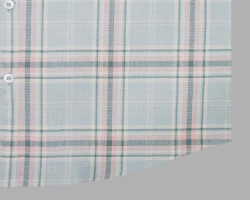 Image of GHPC 100% Cotton Checkered Half Sleeves Regular Fit Formal Shirt for Men