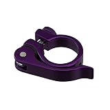 Fenix Cycles Alloy Seat Post Clamp Outer Diameter 28.6mm Quick Release, (Purple)