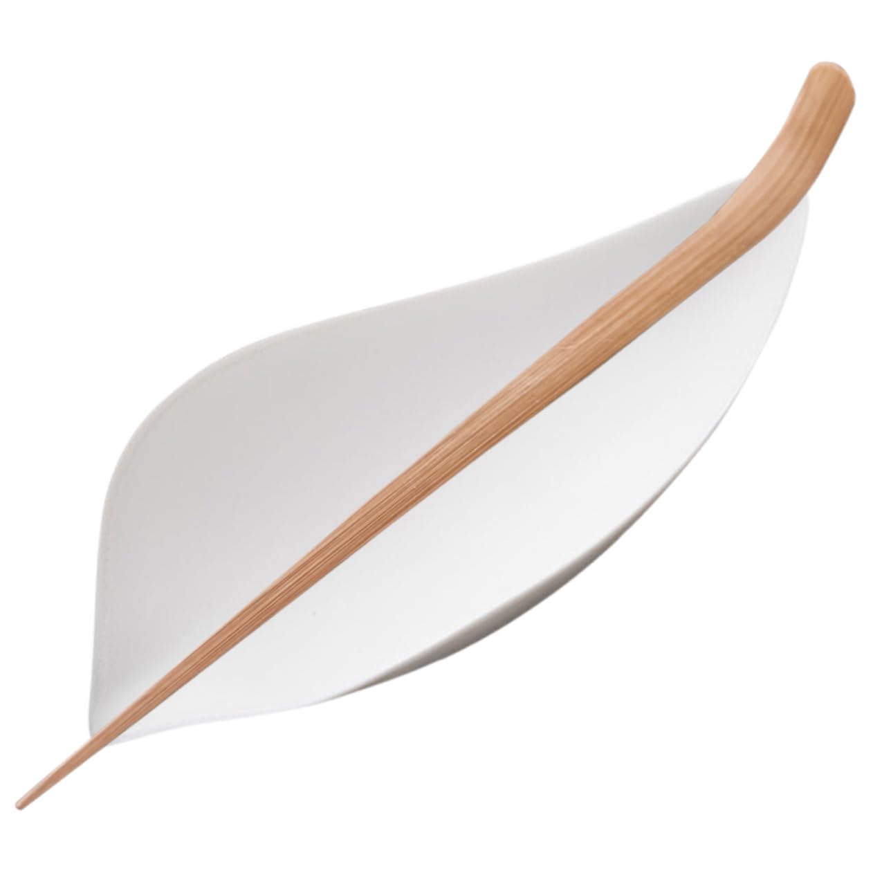 ULTECHNOVO Loose Leaf Tea Scoop Holder Portable Teaspoon Ceramic Teaspoon Delicate Tea Spoon for Milk Powder