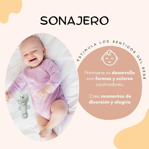 Miniatura 7 de Cantoblanc Cesta Regalo Bebé Premium Canastilla Recién Nacido Unisex De Alta Calidad Con Toalla De Baño Suave, Muselina De Bambú, 2 Baberos Absorbentes, Sonajero Y Tarjeta De Bienvenida