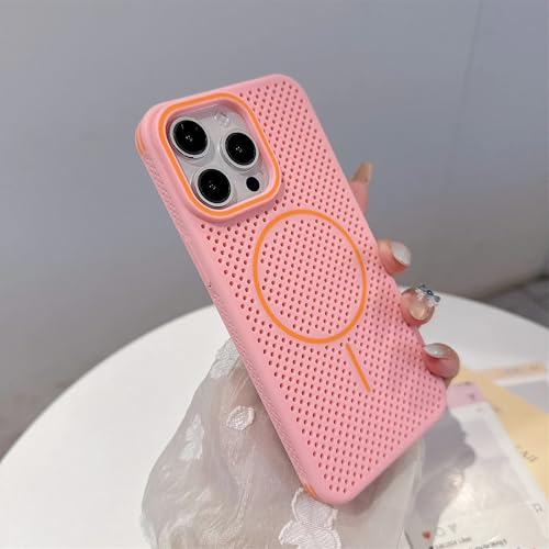 RNOZX iPhone 16 Pro Max�p �����^�}�O�l�b�g���ʋC���X�}�z�P�[�X �J���[��p�T�[�}���n�[�h�J�o�[�iiPhone 16 Pro Max�p/�s���N�j
