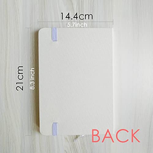 Cahier de notes A5 au design crâne mélomane unique avec des pages de haute qualité