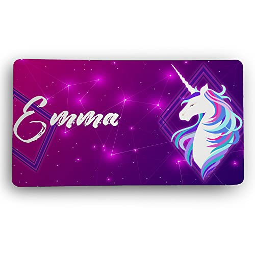 LolaPix Alfombrilla Unicornio. Alfombrilla Personalizada. Protector Mesa de Escritorio XXL. 600 * 350 * 2mm. Base de Goma Antideslizante. Mouse Pad Gaming. Unicorn