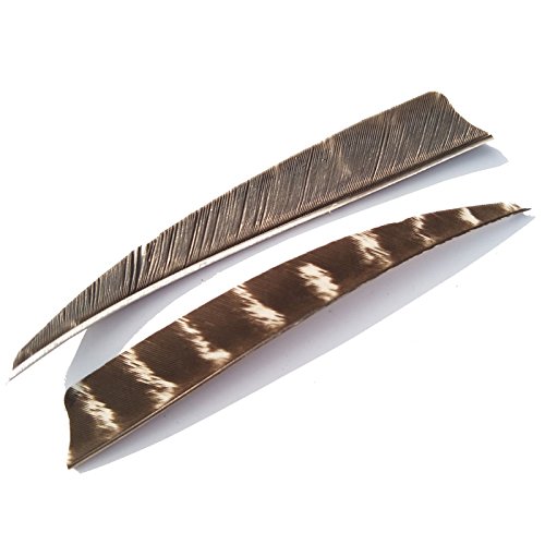 SHARROW 50pcs Plume de Flèche Naturelle 5 Pouces Tir à l'arc Chasse RH