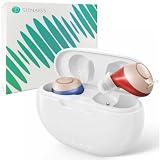 Rechargeable OTC Hearing Aids for Seniors Invisible In Ear Hearing Aids for Elders Adults with Mild to Moderate Hearing Loss Hearing Amplifiers Earbuds Noise Cancelling Clear Sound Conversation 100H with Charging Case