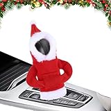 Bavooty Schalthebel Hoodie,Auto Schaltknauf Abdeckung,Schaltknauf Weihnachten Hoodie,Universal,Cute Weihnachts Car Accessories,Verleiht sie dem Innenraum Ihres Autos des Mehr Stil (Rot)