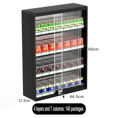 Vitrina para cigarrillos de pared expositor con puerta corredera bloqueable lote de 5 2
