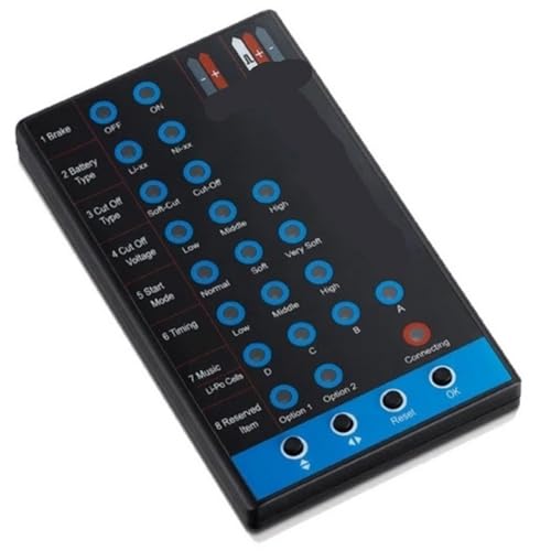 UBEC �t�����x ESC �R���g���[���[ 12A 20A 30A 40A 50A 60A 80A 100A V2 RC �w���R�v�^�[�q��@�p(Program Card)