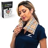 Saco Térmico Semillas Cervical - Almohada Cuello para Calentar en Microondas (60x15 cm) - Cojín de Semillas - Bolsa de...