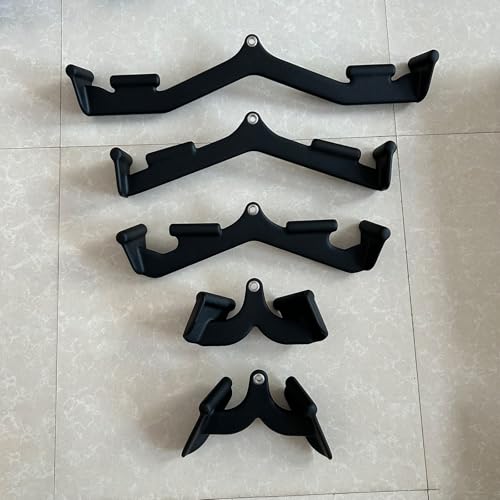 Image of BLUSLM Lat Pull Down Bar T bar Row Attachment, V Bar Tricep Lat Pulldown Attachments, Back Strength Training Bar for Home Gym Exercise Cable Machine Attachments