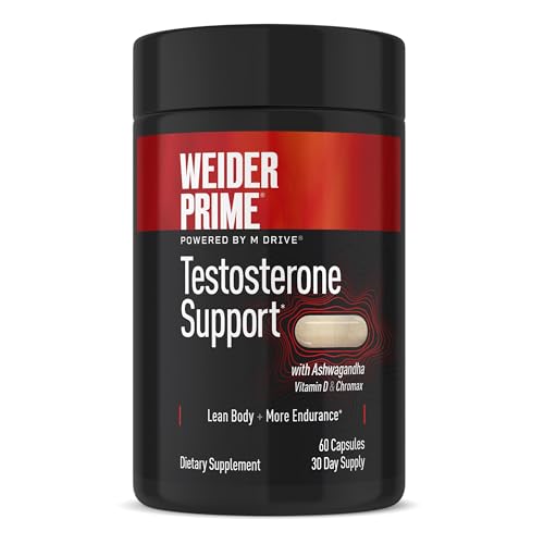 Weider Prime | Support for Men | - Supports Energy Strength Focus Stress Lean Muscle - 60 Capsules