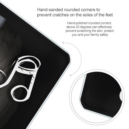 Báscula Digital de Baño con Plataforma Amplia y Pantalla LCD miniatura 4