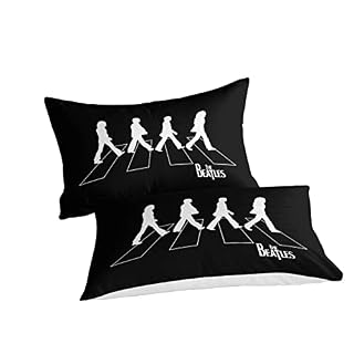 The Beatles Parure De Lit 3 Pièces pour 2 Personnes À Groupe de Rock Rock ‘n’ Roll Impression 3D Housse De Couette en… - Les Beatles, Paul McCartney, John Lennon, RIngo Starr, George Harrison The Beatles Parure De Lit 3 Pièces pour 2 Personnes À Groupe de Rock Rock 'n' Roll Impression 3D Housse De Couette en… – Image 2