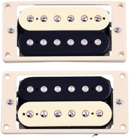 57 Classic 57 Classic Plus Alnico 2 Vintage Zebra Guitar Humbucker PAF Braided Wire Pickups Bridge and Neck For Les Paul style Guitar (Zebra W/Braided Wire) image 5