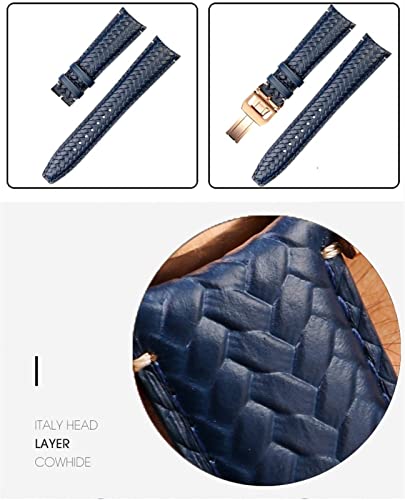 Bracelet montre cuir résistant boucle pliante anti chute 22mm