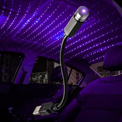 LEDCARE USB Night Light Star Projector, 2 in 1 Interior Car Roof Lights