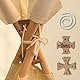 LIONHERZ® Tipi X Zeltstabilisator [Anti-Kollaps-System] Stabilisator für jedes Tipi mit 4 Stangen | Zubehör für Tippi | 2 Holzteile plus Schnur, ohne verschluckbare Kleinteile für ein sicheres Spielen