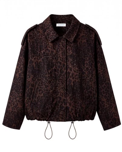 Faux Suede Leopard Jacket