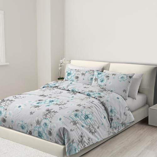 Banzaii Copripiumino Matrimoniale 260x240 cm con Cerniera e Lacci Angolari