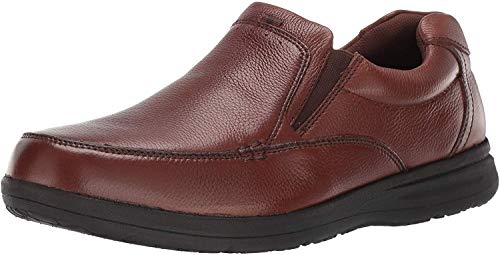 Nunn Bush Mens Cam Leather Closed Toe Slip On Shoes, Cognac Tumbled, Size 8.0